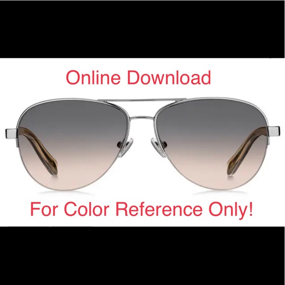 FOSSIL FOS3062/S-0CMTH AVIATOR SUNGLASSES-RUTHENIUM NUDE/GREEN ORANGE - Picture 13 of 13